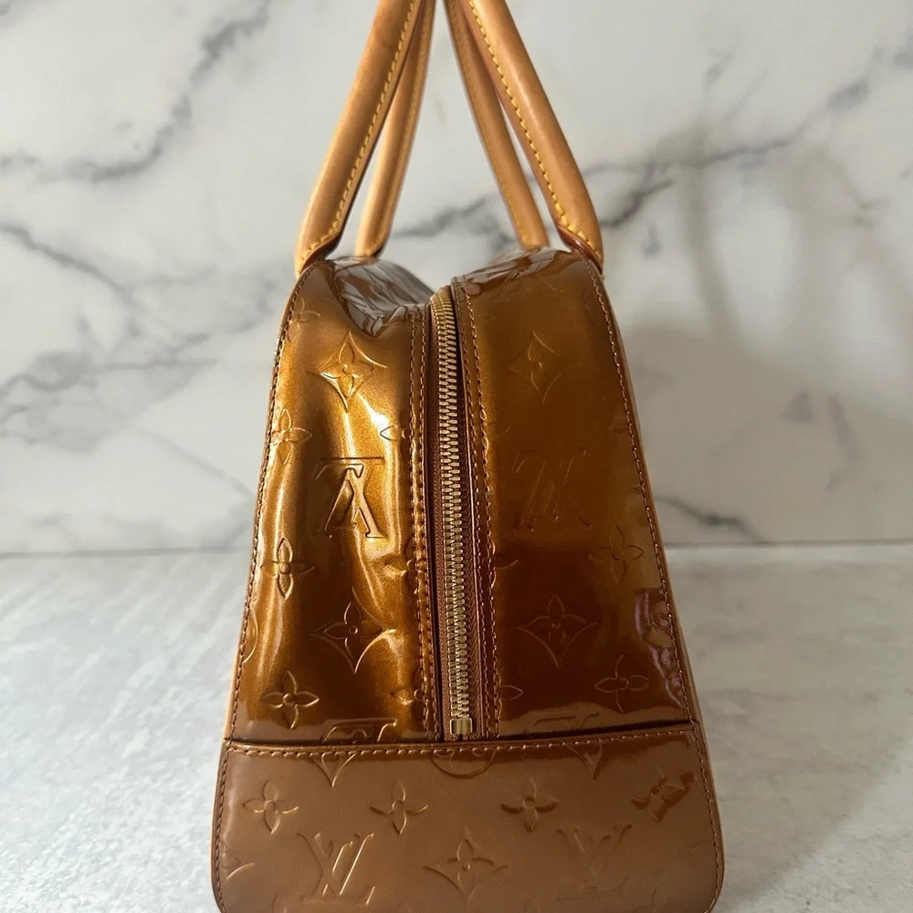 Louis Vuitton Vernis Tompkins Square Satchel – Bronze Patent Leather